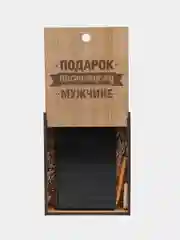 Подарочный набор для мужчины. Ежедневник, ручка, флешка с гравировкой