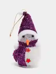 Фиолетовый снеговик светящийся