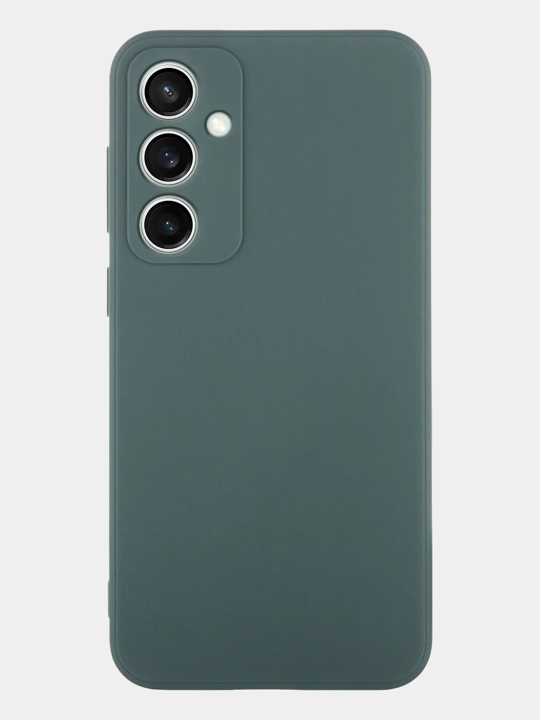 Тёмно-зелёный чехол для Samsung Galaxy S23/ S23 FE/ S23+/ S23 Ultra BROSCORP силиконовый с защитой камер