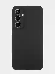 Черный чехол для Samsung Galaxy S23/ S23 FE/ S23+/ S23 Ultra BROSCORP силиконовый с защитой камер