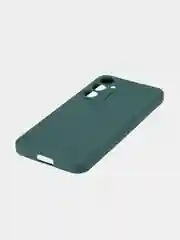 Тёмно-зелёный чехол для Samsung Galaxy S23/ S23 FE/ S23+/ S23 Ultra BROSCORP силиконовый с защитой камер