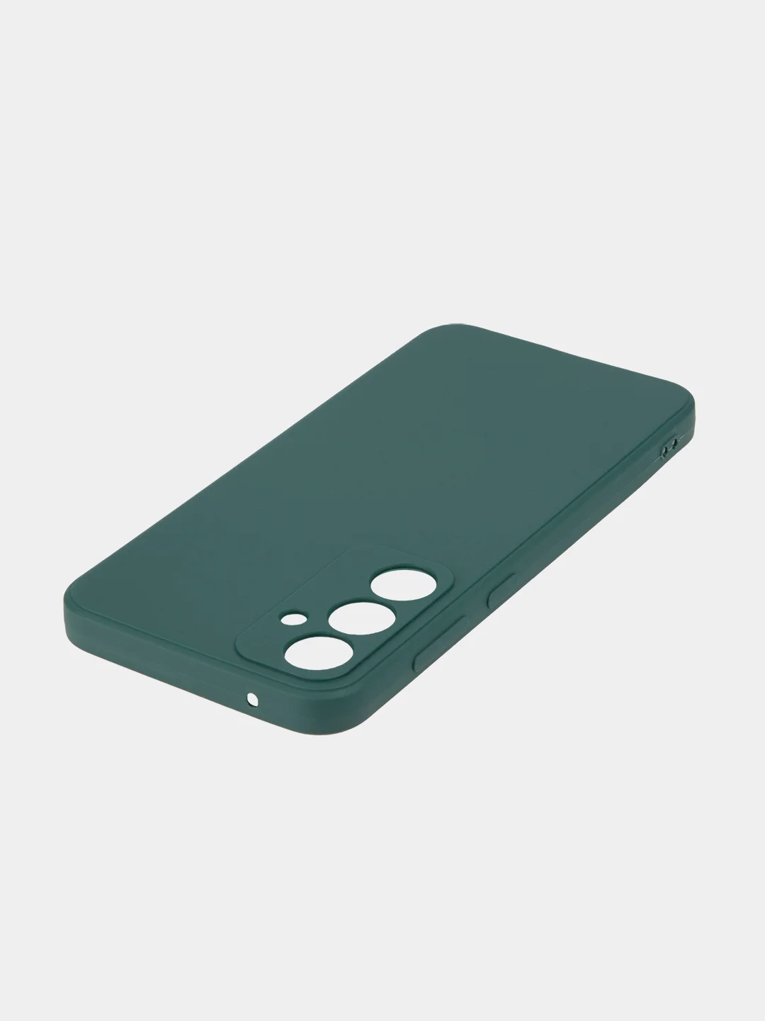 Тёмно-зелёный чехол для Samsung Galaxy S23/ S23 FE/ S23+/ S23 Ultra BROSCORP силиконовый с защитой камер