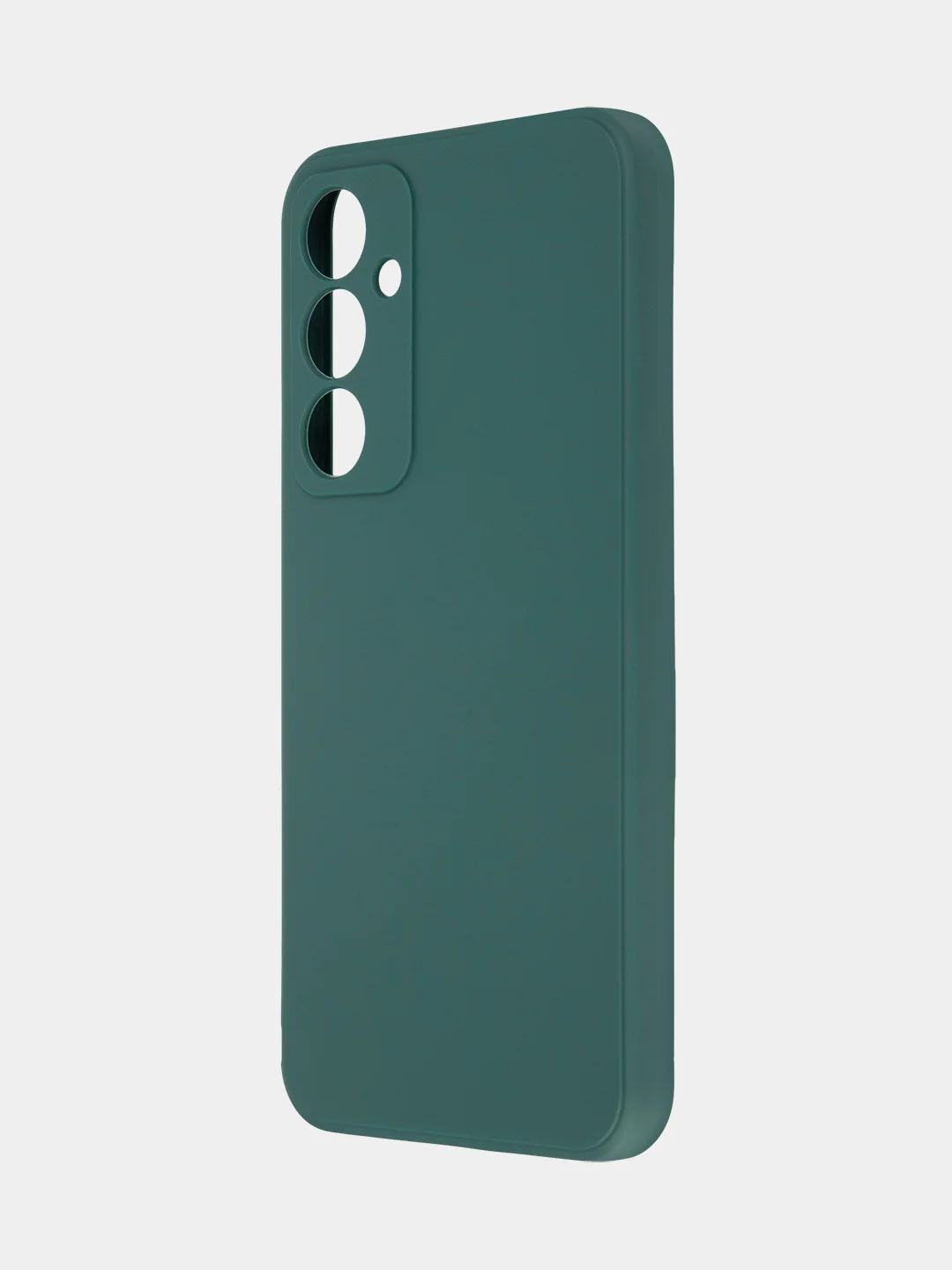 Тёмно-зелёный чехол для Samsung Galaxy S23/ S23 FE/ S23+/ S23 Ultra BROSCORP силиконовый с защитой камер
