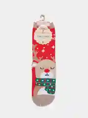 Новогодние носки, женские носки, носки новогодние, хлопок, подарочные носки, Новый Год