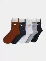 Белый носки женские, 5 пар