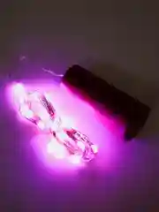 Розовый гирлянда "Пробка", 20 LED, 2 м