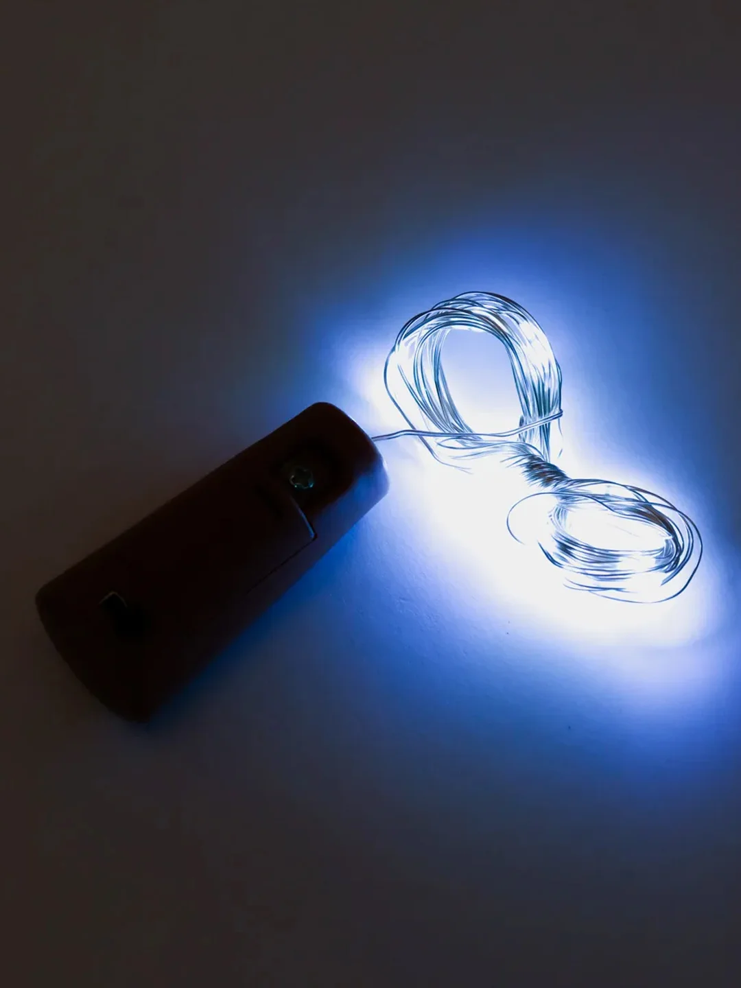 Белый гирлянда "Пробка", 20 LED, 2 м