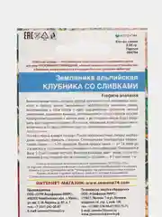 Семена Земляника альпийская "Клубника со сливками"