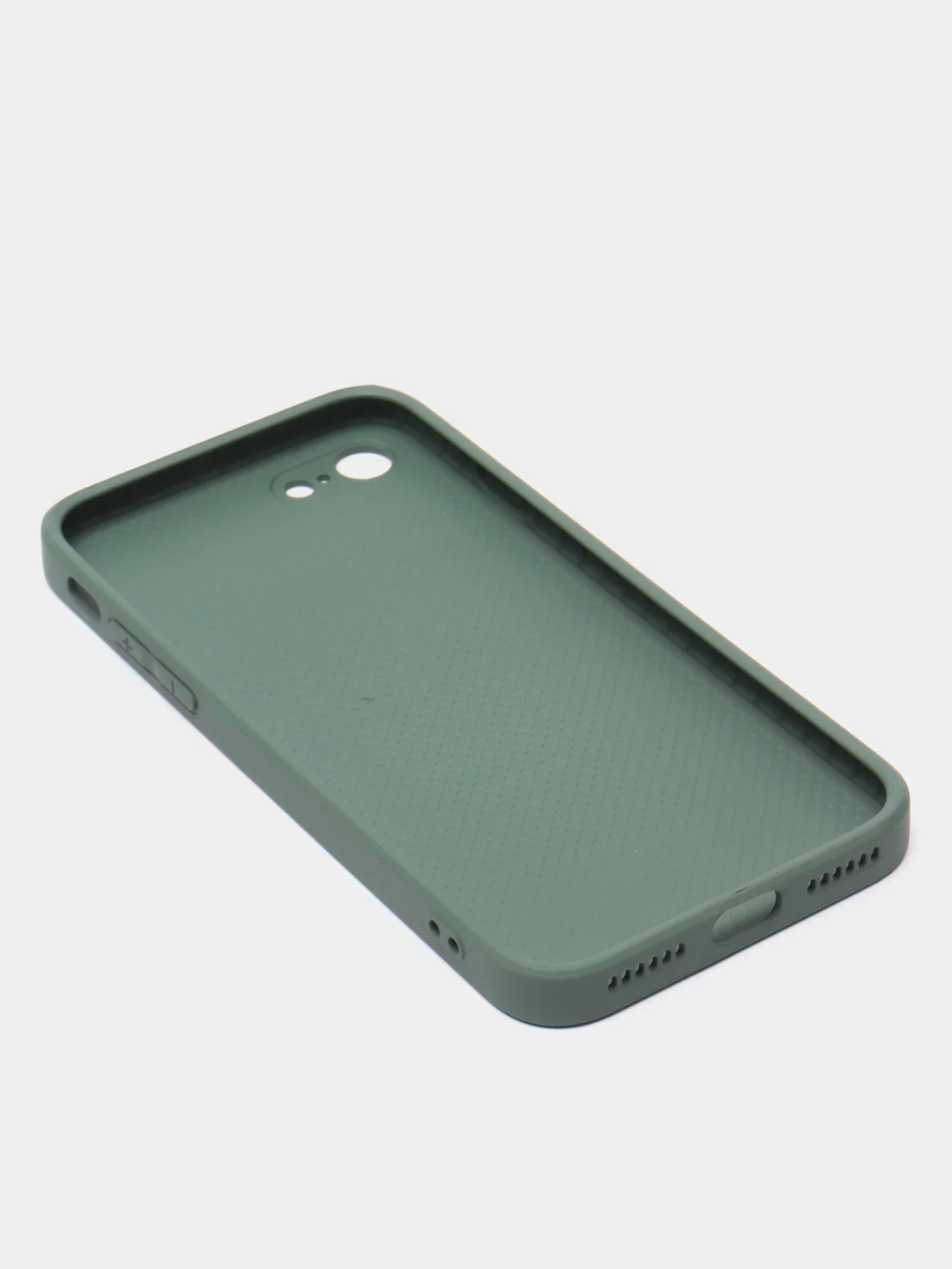 Тёмно-зелёный чехол для iPhone 11, 12, 13, 12 Pro Max, 12 Pro, силиконовый, со стеклянной панелью