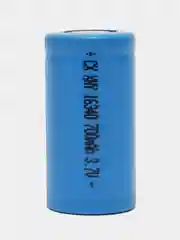 Аккумулятор литий-ионный 16340, 700 mah 3.7V (факт. 700 mah)