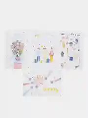 Коричневый набор открыток в крафтовом конверте, 10*15 см, на новый год, день рождения