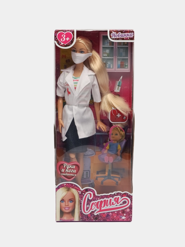 Кукла шарнирная "София доктор", 29 см