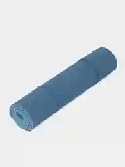 Голубой коврик для фитнеса, нескользящий, 2 слоя