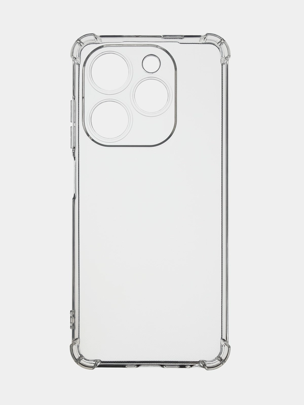 Чехол для Tecno Spark 20 / Tecno Spark 20C прозрачный силиконовый с усиленными углами
