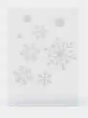 Наклейки  новогодние на окна снежинки