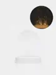 Медный ночник, новогодний светильник светодиодный 3D, LED, от батареек или USB. 3D лампа. Ночник
