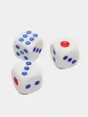 Кости игральные кубик 1.2 х 1.2 см, 3 шт