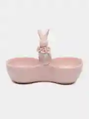 Менажница керамическая 2 ячейки "Кролик", 11,5 х 5,5 х 8 см, цвет розовый
