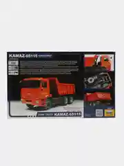 Белый сборная модель KAMAZ-65115 самосвал масштаб 1:35 КИТ, пластик, камаз