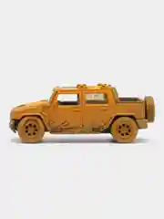 Желтый металлическая машинка 1:40 2005 Hummer H2 SUT (Muddy) KT5097DY