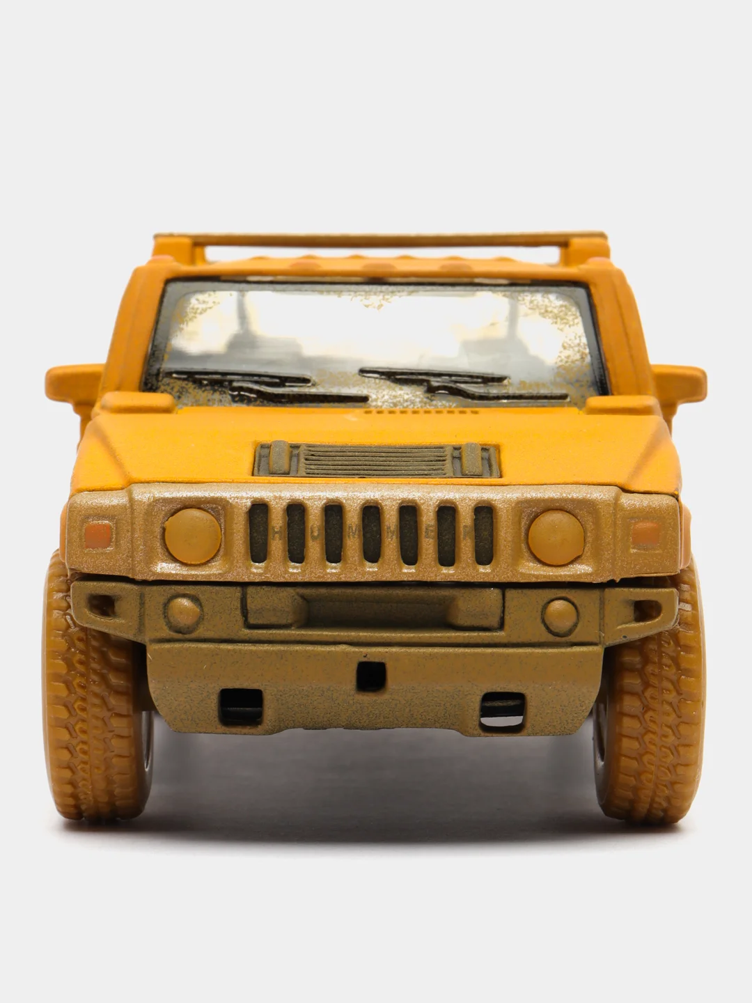Желтый металлическая машинка 1:40 2005 Hummer H2 SUT (Muddy) KT5097DY
