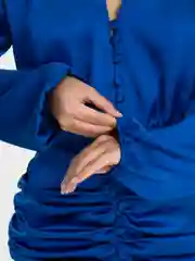 Синий платье шелковое женское