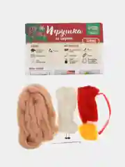 Игрушка из шерсти "Кролик с подарком" / подарок на 8 марта
