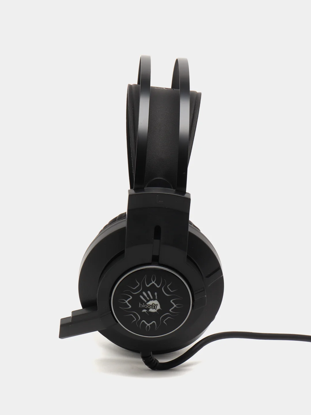 Игровые наушники с микрофоном A4Tech Bloody J437, черный, 1.8 м, мониторные, USB J437