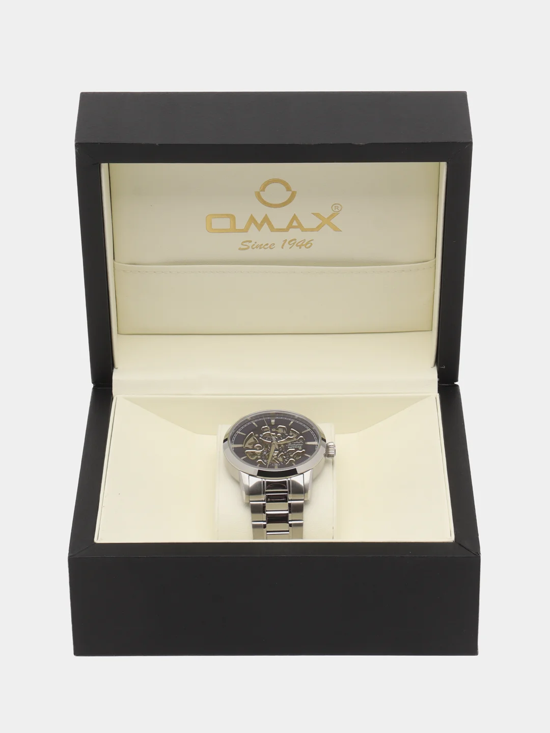 Серый металлик часы наручные механические Omax OAOR007