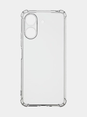 Чехол для Xiaomi Redmi 13C / Poco C65 прозрачный силиконовый с усиленными углами