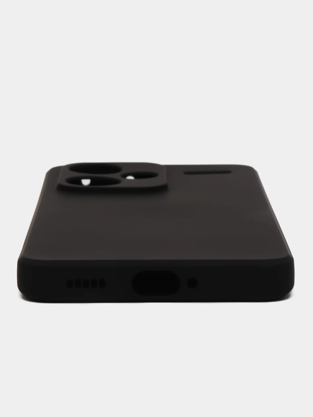 Черный чехол Silicone Cover для Xiaomi Redmi Note 13 Pro Plus + (Нот 13 Про Плюс), силиконовый