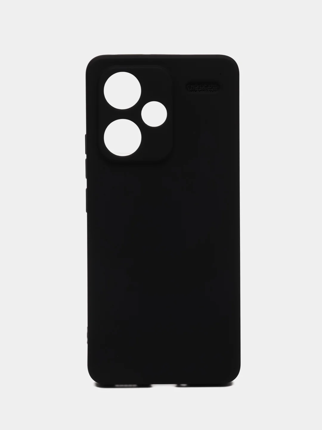 Черный чехол Silicone Cover для Xiaomi Redmi Note 13 Pro Plus + (Нот 13 Про Плюс), силиконовый