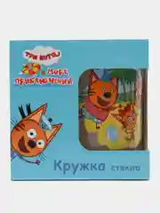 Кружка "Три кота", Море приключений (в подарочной упаковке), мал., 230 мл, стекло