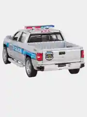Серебряный машинка металлическая инерционная/2014 Chevrolet Silverado KT5381DPR /Kinsmart/