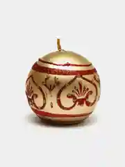 Золотой набор из 2 Новогодних свечей