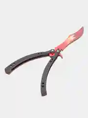 Нож деревянный бабочка 1.5 Вой кс го / cs go