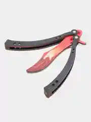 Нож деревянный бабочка 1.5 Вой кс го / cs go