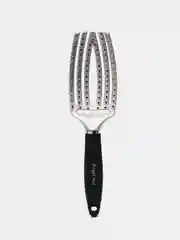 Серебряный расческа массажная, для волос, продувная