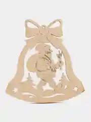 Белый набор ёлочных игрушек из дерева, в коробке, 10 штук