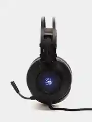 Игровые наушники с микрофоном A4Tech Bloody G525, черные, 2 м, мониторные, G525 BLACK