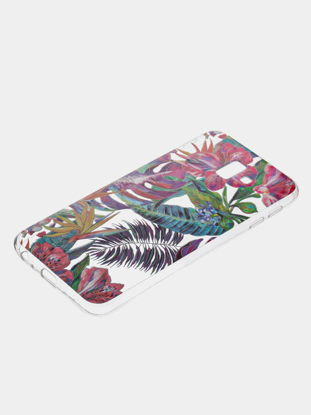 Красный прозрачный чехол iPhone 6 6s 7+ 8+ XR XS Max Samsung S10 Lite S10e J4+ J6+Plus