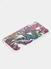 Красный прозрачный чехол iPhone 6 6s 7+ 8+ XR XS Max Samsung S10 Lite S10e J4+ J6+Plus