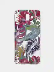 Красный прозрачный чехол iPhone 6 6s 7+ 8+ XR XS Max Samsung S10 Lite S10e J4+ J6+Plus