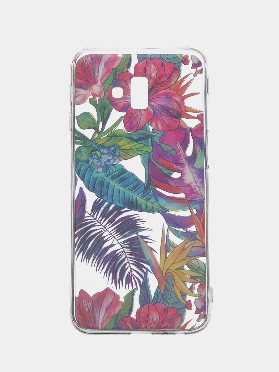Красный прозрачный чехол iPhone 6 6s 7+ 8+ XR XS Max Samsung S10 Lite S10e J4+ J6+Plus
