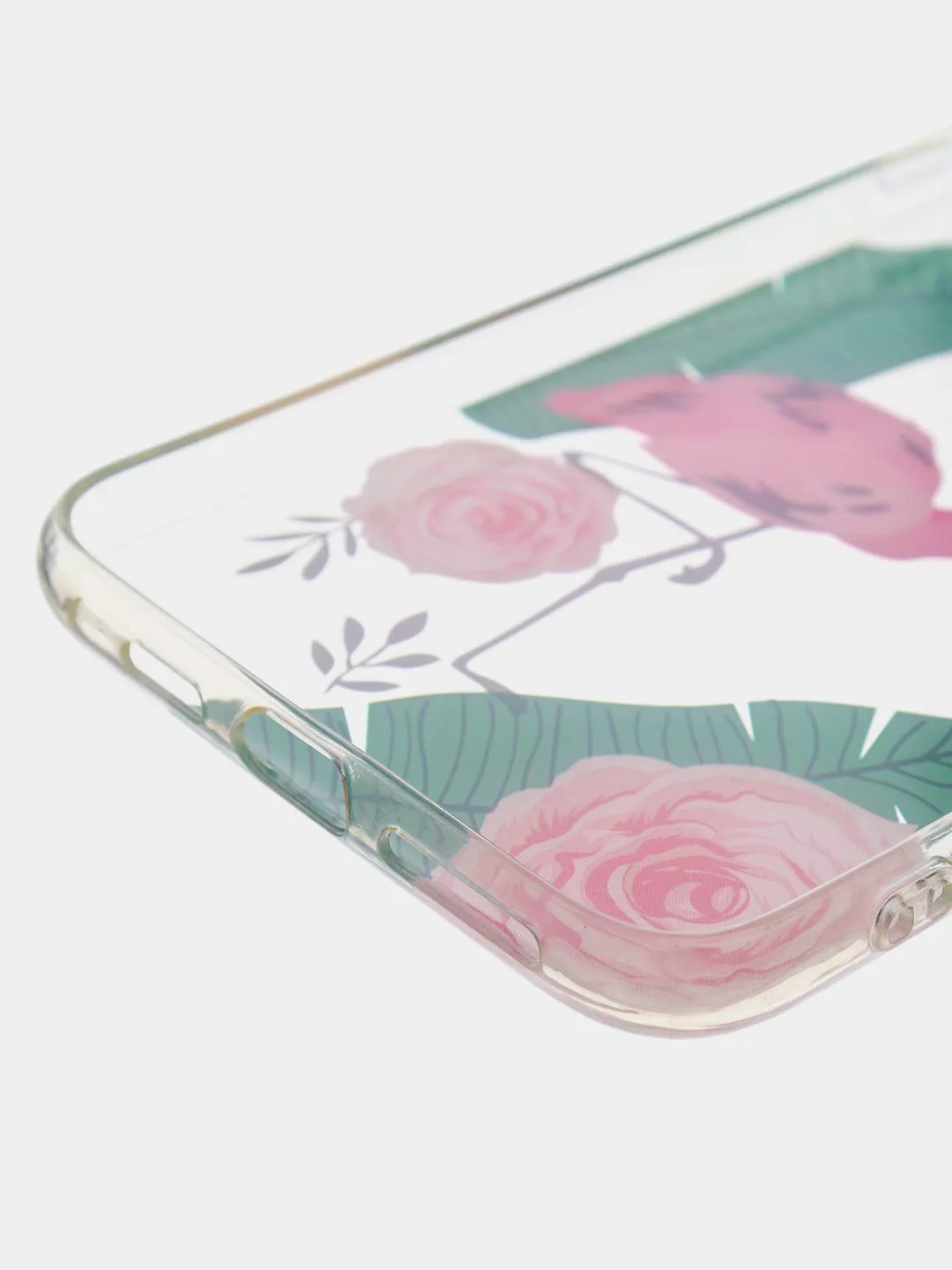 Зеленый прозрачный чехол iPhone 6 6s 7+ 8+ XR XS Max Samsung S10 Lite S10e J4+ J6+Plus