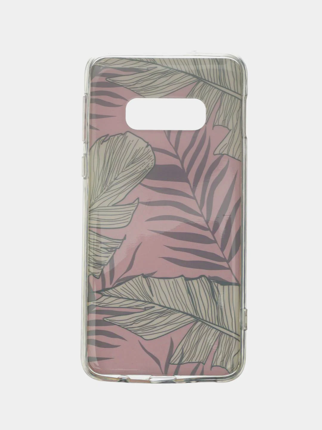 Розовый прозрачный чехол iPhone 6 6s 7+ 8+ XR XS Max Samsung S10 Lite S10e J4+ J6+Plus