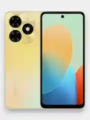 Золотой смартфон Tecno Spark 20C, 4+4/128 Gb