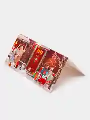 Коралловый меланж открытка "Новогодняя история. Город", евро, 10 х 21 см, 3 вида