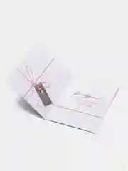 Бирюзовый открытка на акварельном картоне, тиснение, Новый год, 11,8 х 16,4 см, 4 вида