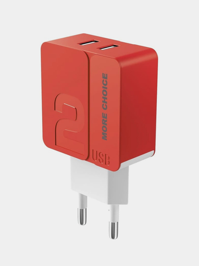 Сетевое зарядное устройство More Choice NC46, 2 USB 2.4A